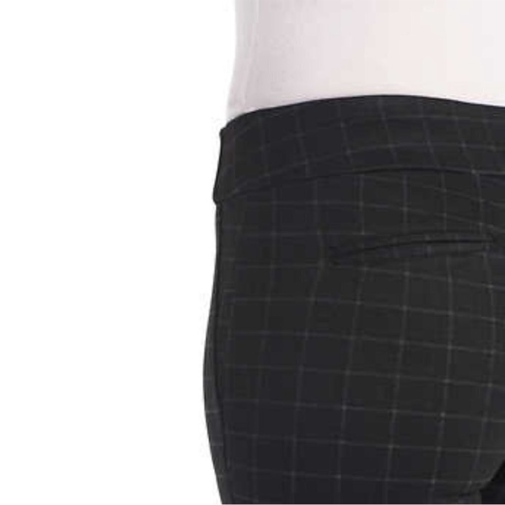 NWT Dalia Pull on Dress Pants with Tummy Control Grey Tonal Plaid Size 4 - Picture 6 of 12